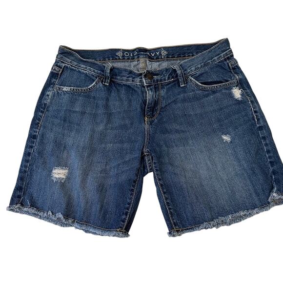 Old Navy Jean Shorts sz 6 Women's Denim Shorts Medium Wash Shorts - Picture 1 of 6